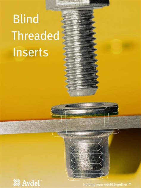 add sheet metal|threaded inserts for thin metal.